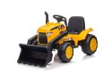 LEAN CARS Traktor Koparka Na Akumulator Z Przyczepą S617 Żółty