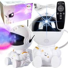 LEAN Toys Projektor Astronauta Z Gwiazdą LED USB Pilot Sterujący