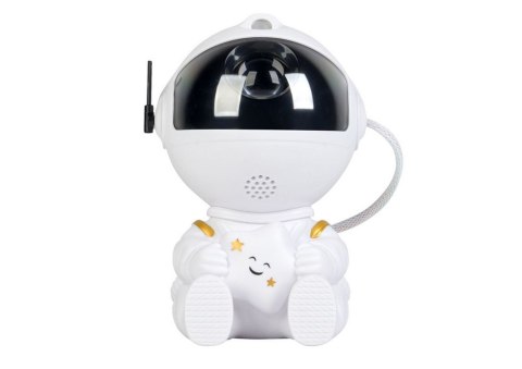LEAN Toys Projektor Astronauta Z Gwiazdą LED USB Pilot Sterujący LEAN Toys Projektor Astronauta Z Gwiazdą LED USB Pilot Sterujący