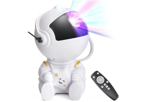 LEAN Toys Projektor Astronauta Z Gwiazdą LED USB Pilot Sterujący LEAN Toys Projektor Astronauta Z Gwiazdą LED USB Pilot Sterujący