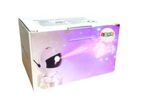 LEAN Toys Projektor Astronauta Z Gwiazdą LED USB Pilot Sterujący LEAN Toys Projektor Astronauta Z Gwiazdą LED USB Pilot Sterujący