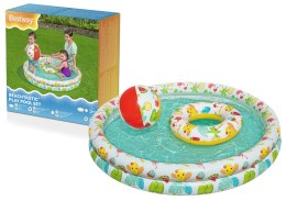 Bestway Zestaw Dmuchany Basen 3w1 Piłka Koło 122 x 20 cm Bestway 51124
