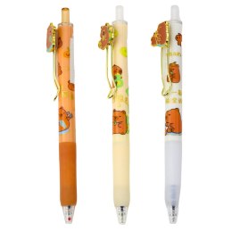 LEAN Długopis Żelowy Kapibara Niebieski Tusz 0.5mm 14cm Mix
