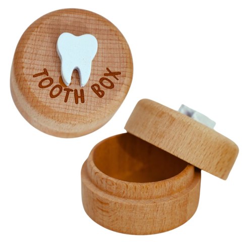 LEAN Drewniane Pudełko Na Zęby Mleczne Dla Dzieci Z Grawerem Tooth Box LEAN Drewniane Pudełko Na Zęby Mleczne Dla Dzieci Z Grawerem Tooth Box