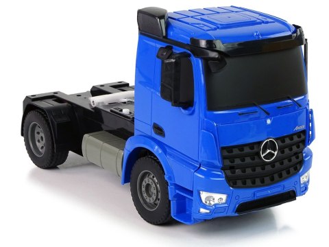 Double E Duża Ciężarówka R/C Mercedes Arocs Niebieska 1:20 Kontener 58 cm Długości Double E Duża Ciężarówka R/C Mercedes Arocs Niebieska 1:20 Kontener 58 cm Długości
