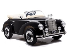 LEAN CARS Retro Auto na Akumulator Piękny Klasyk Mercedes 300S Czarny Lakierowany