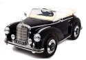 LEAN CARS Retro Auto na Akumulator Piękny Klasyk Mercedes 300S Czarny Lakierowany