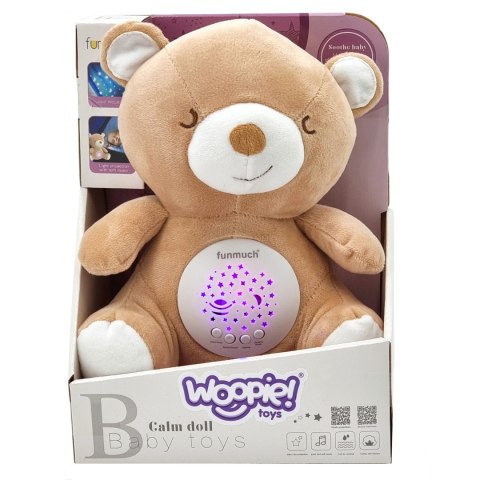 WOOPIE BABY Przytulanka Usypiacz Projektor 2w1 Miś - 10 Kołysanek WOOPIE BABY Przytulanka Usypiacz Projektor 2w1 Miś - 10 Kołysanek