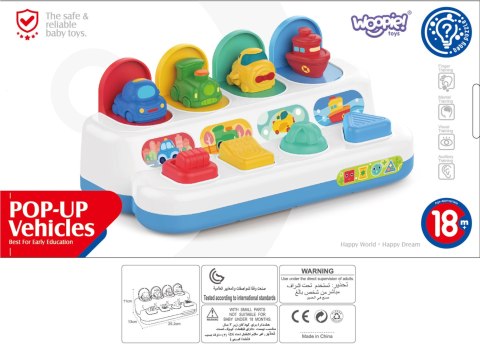 WOOPIE BABY Zabawka Edukacyjna Wyskakujące Pojazdy POP-UP WOOPIE BABY Zabawka Edukacyjna Wyskakujące Pojazdy POP-UP