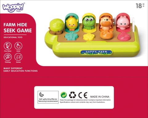 WOOPIE BABY Zabawka Edukacyjna Wyskakujące Zwierzątka Szczęśliwa Farma POP-UP WOOPIE BABY Zabawka Edukacyjna Wyskakujące Zwierzątka Szczęśliwa Farma POP-UP