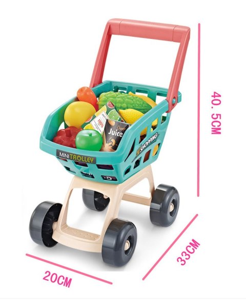 WOOPIE Sklep Supermarket i Wózek Koszyk Sklepowy Kasa Waga Skaner 47 akc WOOPIE Sklep Supermarket i Wózek Koszyk Sklepowy Kasa Waga Skaner 47 akc