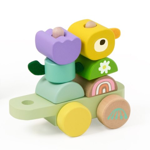 CLASSIC WORLD Montessori Kolejka Gąsienica Drewniana Układanka CLASSIC WORLD Montessori Kolejka Gąsienica Drewniana Układanka