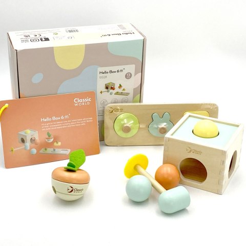 CLASSIC WORLD Pastelowy Zestaw Edukacyjny dla Dzieci Box od 6 do 12 miesiąca CLASSIC WORLD Pastelowy Zestaw Edukacyjny dla Dzieci Box od 6 do 12 miesiąca