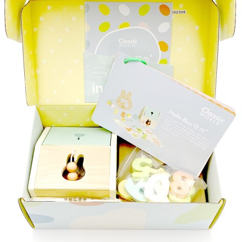 CLASSIC WORLD Pastelowy Zestaw dla Niemowląt Box Pierwsze Zabawki do Nauki od 12 do 18 miesiąca CLASSIC WORLD Pastelowy Zestaw dla Niemowląt Box Pierwsze Zabawki do Nauki od 12 do 18 miesiąca