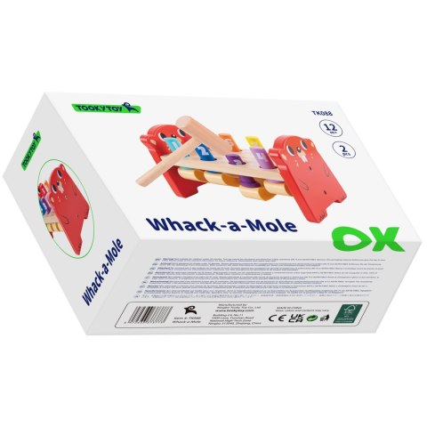 TOOKY TOY Wbijak Przebijak Drewniany Kolorowy TOOKY TOY Wbijak Przebijak Drewniany Kolorowy