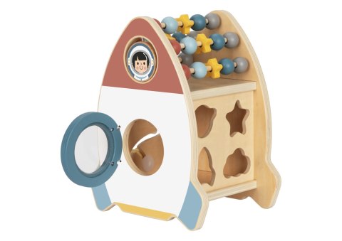 TOOKY TOY Kosmiczna Rakieta Aktywności Sorter Labirynt Drewniany TOOKY TOY Kosmiczna Rakieta Aktywności Sorter Labirynt Drewniany