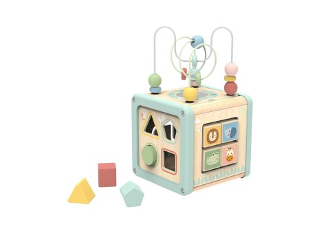 WOOPIE GREEN Drewniana Kostka Aktywności Multifunkcyjna Edukacyjna Sorter WOOPIE GREEN Drewniana Kostka Aktywności Multifunkcyjna Edukacyjna Sorter