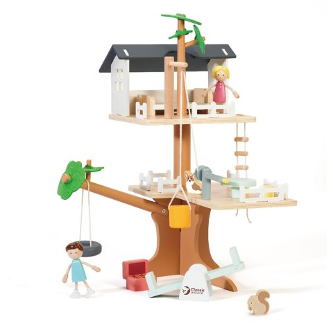 CLASSIC WORLD Drewniany Domek na Drzewie dla Lalek 31 el. CLASSIC WORLD Drewniany Domek na Drzewie dla Lalek 31 el.