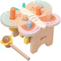 CLASSIC WORLD Wbijak, Przebijak Pastelowy Motylek Montessori z Młoteczkiem