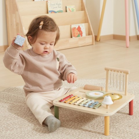 Viga Drewniany Stolik Edukacyjny Muzyczny Sensoryczny 7W1 Viga Drewniany Stolik Edukacyjny Muzyczny Sensoryczny 7W1