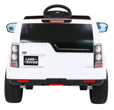 Land Rover Discovery Autko elektryczne dla dzieci Biały + Pilot + Koła EVA + Wolny Start + Radio MP3 Land Rover Discovery Autko elektryczne dla dzieci Biały + Pilot + Koła EVA + Wolny Start + Radio MP3