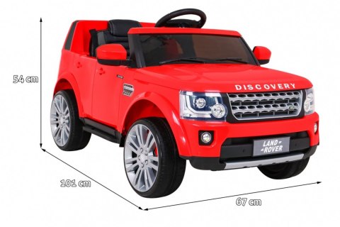 Land Rover Discovery Autko elektryczne dla dzieci Czerwony + Pilot + Koła EVA + Wolny Start + Radio MP3 Land Rover Discovery Autko elektryczne dla dzieci Czerwony + Pilot + Koła EVA + Wolny Start + Radio MP3