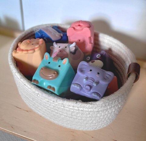 WOOPIE BABY Klocki Sensoryczne Układanka do Ściskania Dźwięk Zwierzątka 12 el. WOOPIE BABY Klocki Sensoryczne Układanka do Ściskania Dźwięk Zwierzątka 12 el.