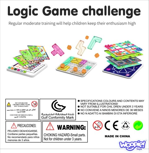 WOOPIE Zestaw 60 Gier Logicznych 3+ WOOPIE Zestaw 60 Gier Logicznych 3+