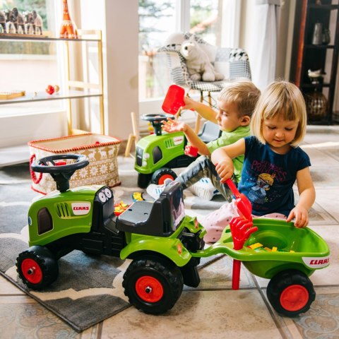 FALK Traktorek Baby Claas Zielony z Przyczepką + akc. od 1 roku FALK Traktorek Baby Claas Zielony z Przyczepką + akc. od 1 roku