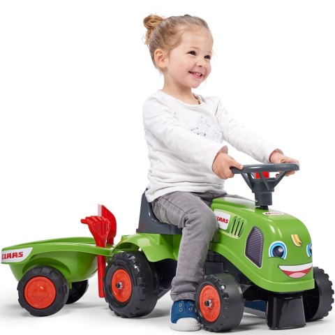 FALK Traktorek Baby Claas Zielony z Przyczepką + akc. od 1 roku FALK Traktorek Baby Claas Zielony z Przyczepką + akc. od 1 roku