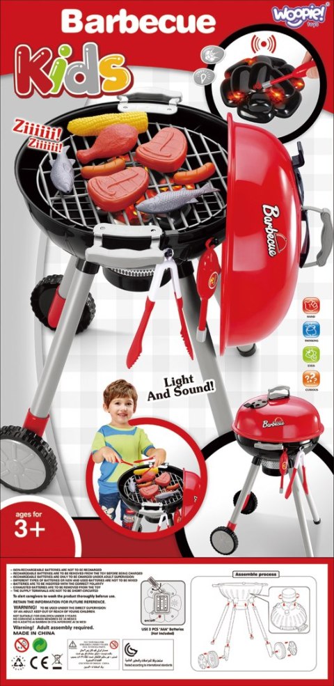 WOOPIE Grill dla Dzieci ze Światłem i Dźwiękiem + Akc. WOOPIE Grill dla Dzieci ze Światłem i Dźwiękiem + Akc.