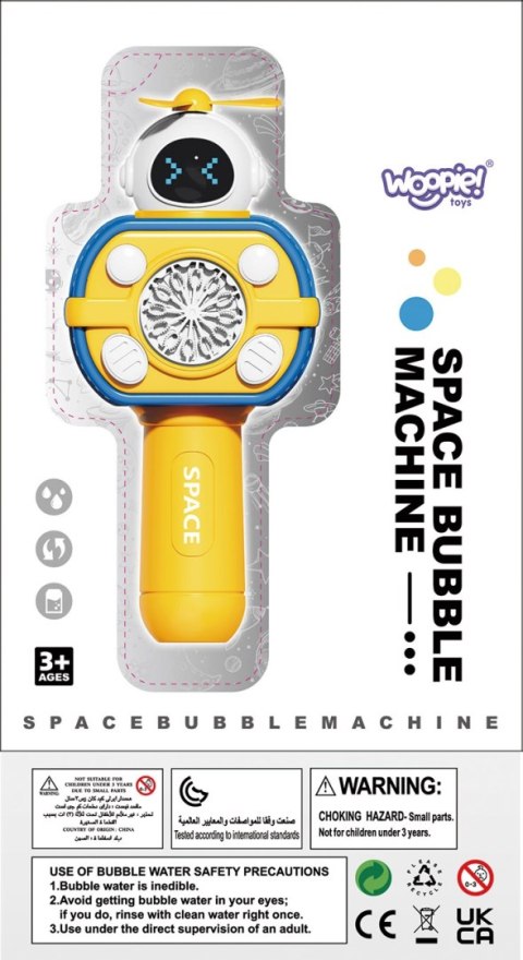 WOOPIE Maszyna Astronauta do Robienia Baniek Mydlanych Różowy WOOPIE Maszyna Astronauta do Robienia Baniek Mydlanych Różowy