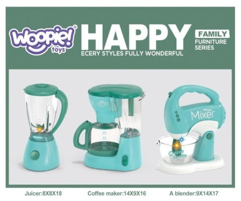 WOOPIE Zestaw AGD dla Dzieci 3w1 Mikser Blender Robot Kuchenny WOOPIE Zestaw AGD dla Dzieci 3w1 Mikser Blender Robot Kuchenny