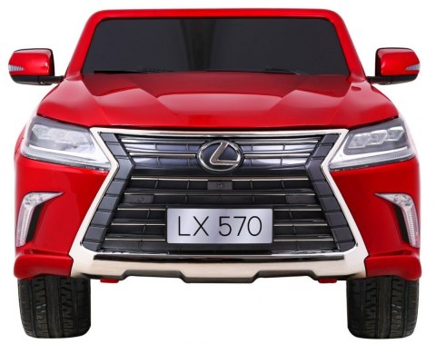 Lexus LX570 Lakierowane Autko dla 2 dzieci Czerwony + Pilot + Koła EVA + Radio MP3 LED Lexus LX570 Lakierowane Autko dla 2 dzieci Czerwony + Pilot + Koła EVA + Radio MP3 LED