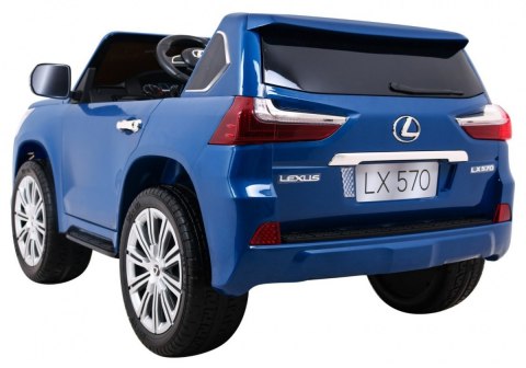 Lexus LX570 Lakierowane Autko dla 2 dzieci Niebieski + Pilot + Koła EVA + Radio MP3 LED Lexus LX570 Lakierowane Autko dla 2 dzieci Niebieski + Pilot + Koła EVA + Radio MP3 LED