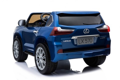 Lexus LX570 Lakierowane Autko dla 2 dzieci Niebieski + Pilot + Koła EVA + Radio MP3 LED Lexus LX570 Lakierowane Autko dla 2 dzieci Niebieski + Pilot + Koła EVA + Radio MP3 LED