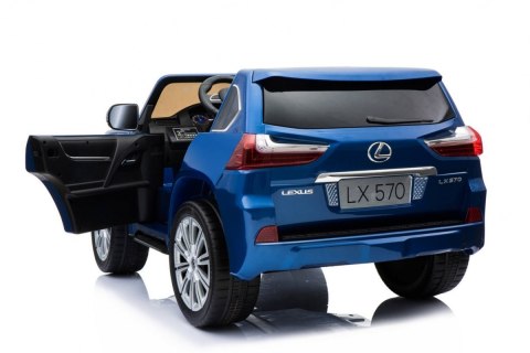 Lexus LX570 Lakierowane Autko dla 2 dzieci Niebieski + Pilot + Koła EVA + Radio MP3 LED Lexus LX570 Lakierowane Autko dla 2 dzieci Niebieski + Pilot + Koła EVA + Radio MP3 LED