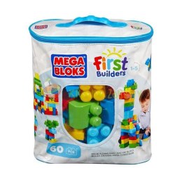 Mega Bloks Duża ECO torba z klockami niebieska 60 el.
