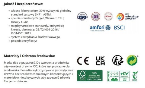 CLASSIC WORLD Drewniane Klocki Dla Dzieci 50 el. CLASSIC WORLD Drewniane Klocki Dla Dzieci 50 el.
