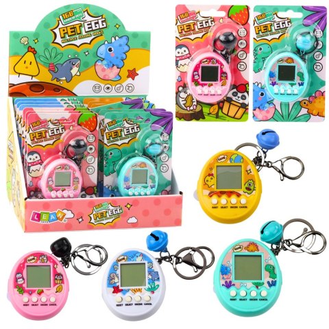 LEAN TOYS Tamagotchi Pet Egg Gra Elektroniczna 168 Zwierzątek Brelok Z Dzwoneczkiem