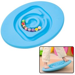 LEAN Toys Deska Równoważąca Sensoryczna Dla Dzieci Piłeczki Kauczukowe 5szt Niebieska