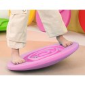LEAN Toys Deska Równoważąca Sensoryczna Dla Dzieci Piłeczki Kauczukowe 5szt Różowa