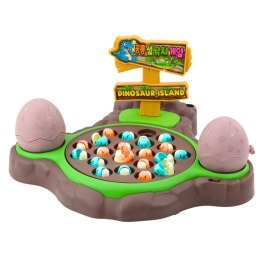 LEAN Toys Gra Zręcznościowa Łowienie Dinozaurów Wędki Magnetyczne Dźwięki
