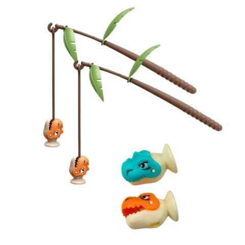 LEAN Toys Gra Zręcznościowa Łowienie Dinozaurów Wędki Magnetyczne Dźwięki LEAN Toys Gra Zręcznościowa Łowienie Dinozaurów Wędki Magnetyczne Dźwięki