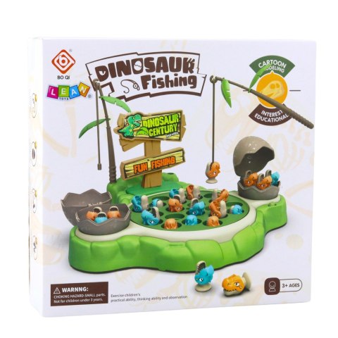 LEAN Toys Gra Zręcznościowa Łowienie Dinozaurów Wędki Magnetyczne Dźwięki LEAN Toys Gra Zręcznościowa Łowienie Dinozaurów Wędki Magnetyczne Dźwięki
