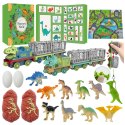 LEAN Toys Kalendarz Adwentowy Dla Dzieci Dinozaury Figurki Akcesoria LEAN Toys Kalendarz Adwentowy Dla Dzieci Dinozaury Figurki Akcesoria