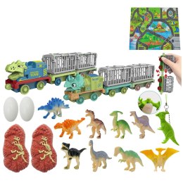 LEAN Toys Kalendarz Adwentowy Dla Dzieci Dinozaury Figurki Akcesoria