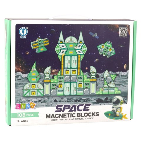 LEAN Toys Klocki Magnetyczne Kosmos Stacja Kosmiczna 4D 108el LEAN Toys Klocki Magnetyczne Kosmos Stacja Kosmiczna 4D 108el
