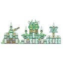 LEAN Toys Klocki Magnetyczne Kosmos Stacja Kosmiczna 4D 172el
