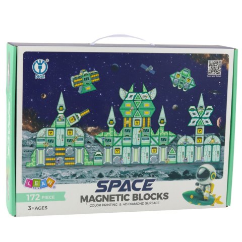 LEAN Toys Klocki Magnetyczne Kosmos Stacja Kosmiczna 4D 172el LEAN Toys Klocki Magnetyczne Kosmos Stacja Kosmiczna 4D 172el